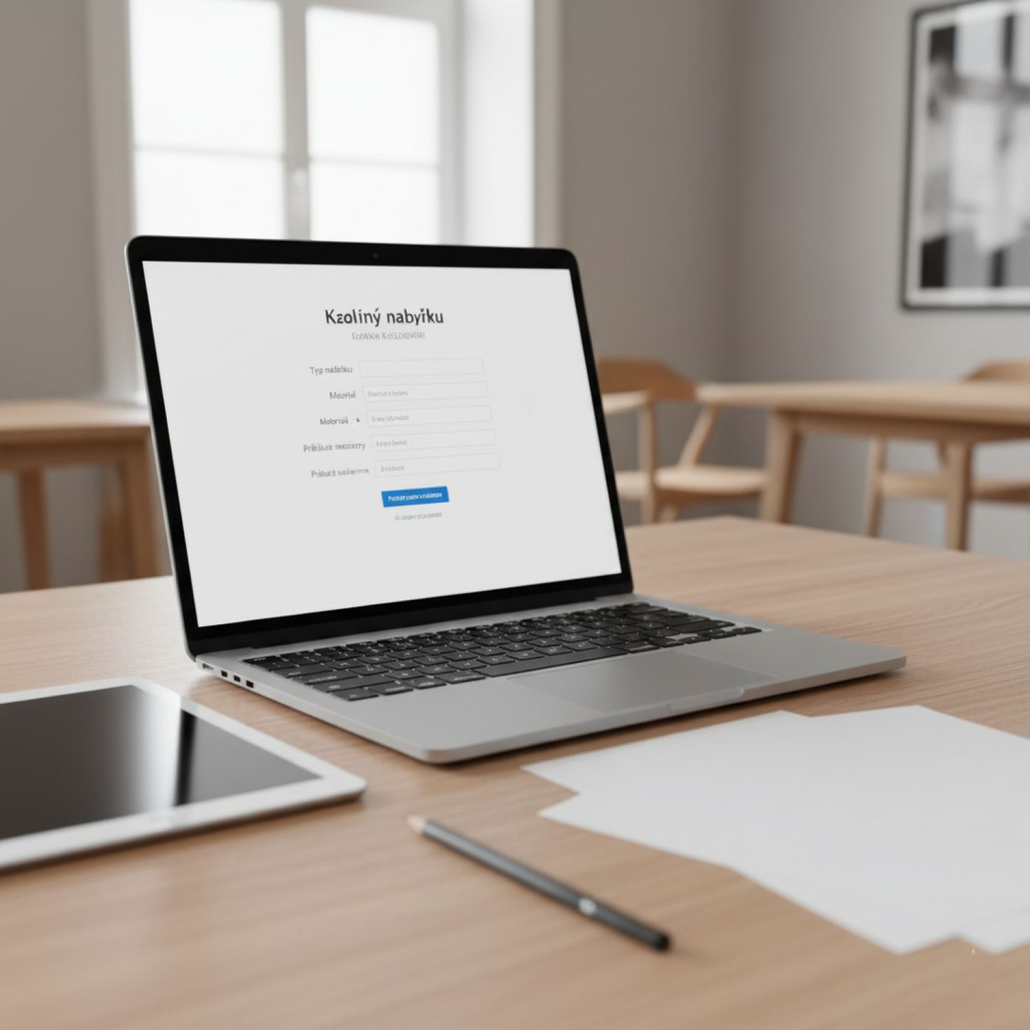 Ceník návrhy interiéru